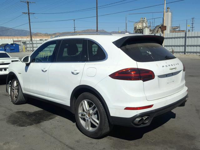 WP1AE2A21GLA63844 - 2016 PORSCHE CAYENNE SE WHITE photo 3