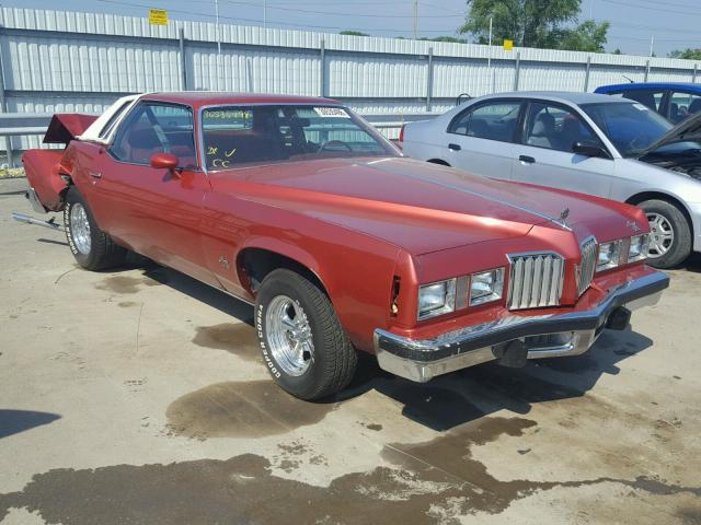 2J57Y7A197595 - 1977 PONTIAC GRAND PRIX RED photo 1