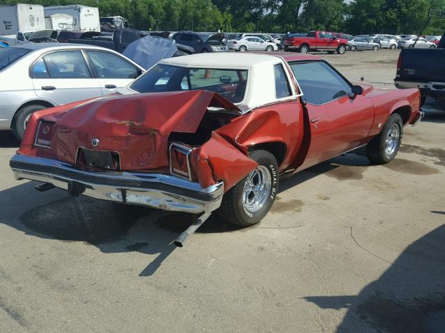 2J57Y7A197595 - 1977 PONTIAC GRAND PRIX RED photo 4