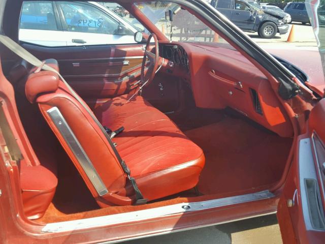 2J57Y7A197595 - 1977 PONTIAC GRAND PRIX RED photo 5