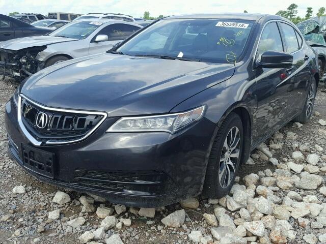 19UUB1F53FA011518 - 2015 ACURA TLX TECH رمادي صورة 2