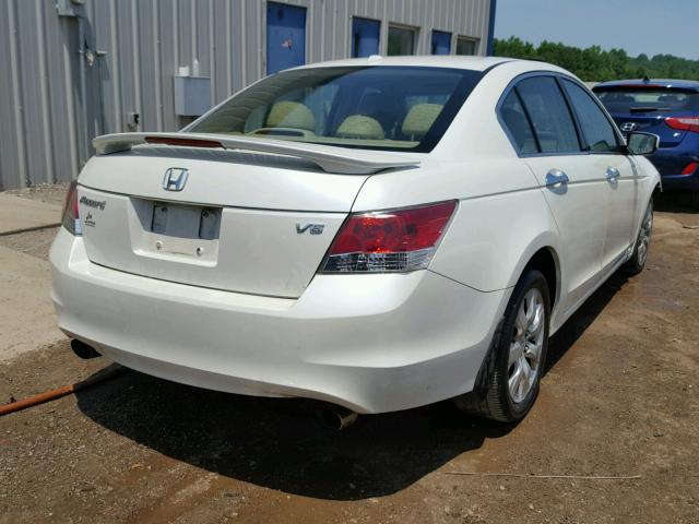 1HGCP36879A007396 - 2009 HONDA ACCORD EXL WHITE photo 4