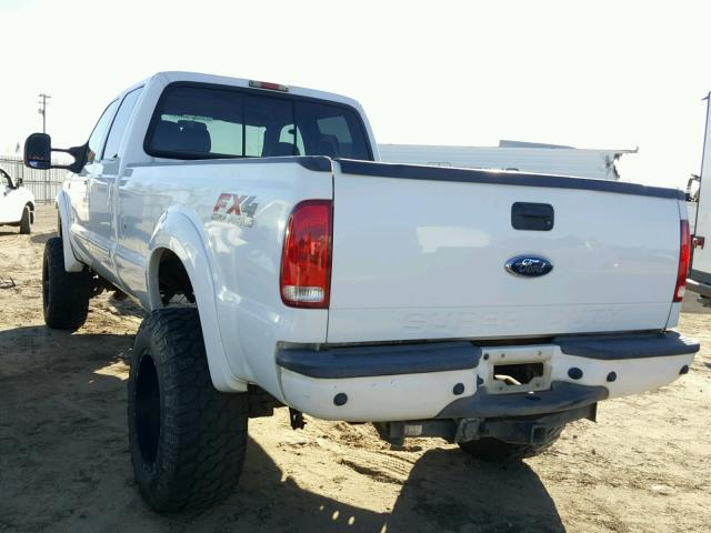 1FTWW31P15ED32304 - 2005 FORD F350 SRW S WHITE photo 3