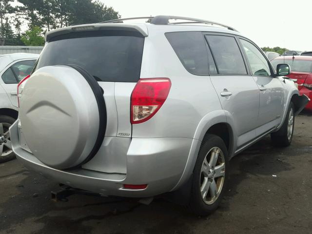 JTMBD32V786070546 - 2008 TOYOTA RAV4 SPORT SILVER photo 4