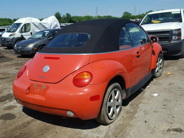 3VWCD31Y95M359226 - 2005 VOLKSWAGEN NEW BEETLE წითელი ფოტო 4