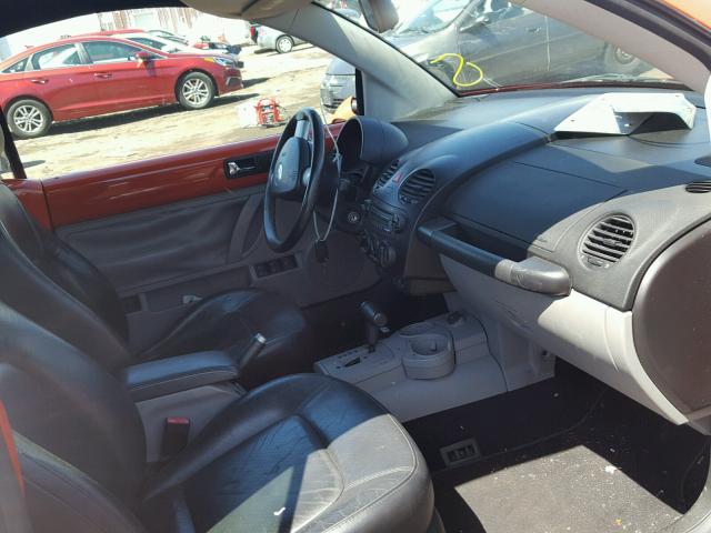 3VWCD31Y95M359226 - 2005 VOLKSWAGEN NEW BEETLE წითელი ფოტო 5