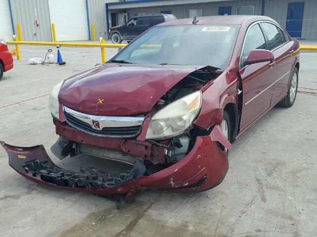 1G8ZS57N38F142510 - 2008 SATURN AURA XE RED photo 2