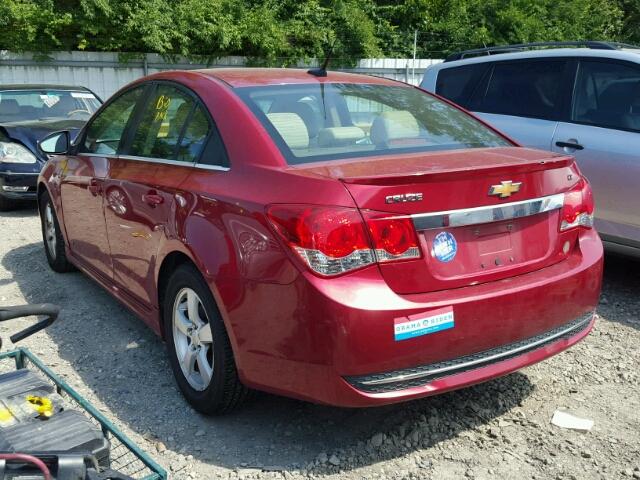 1G1PG5S91B7164668 - 2011 CHEVROLET CRUZE LT RED photo 3