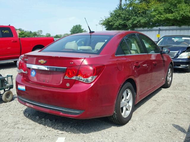 1G1PG5S91B7164668 - 2011 CHEVROLET CRUZE LT RED photo 4