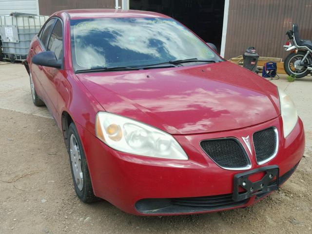 1G2ZF58B674255817 - 2007 PONTIAC G6 VALUE L RED photo 1