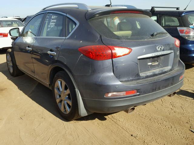 JNKAJ09F18M358011 - 2008 INFINITI EX35 BASE BLUE photo 3