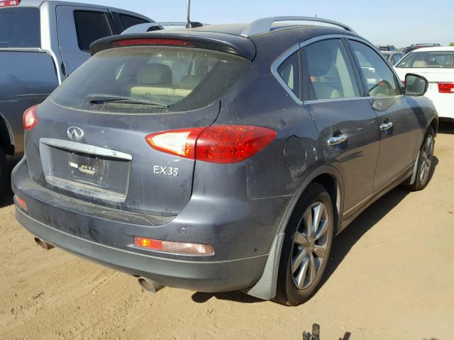 JNKAJ09F18M358011 - 2008 INFINITI EX35 BASE BLUE photo 4