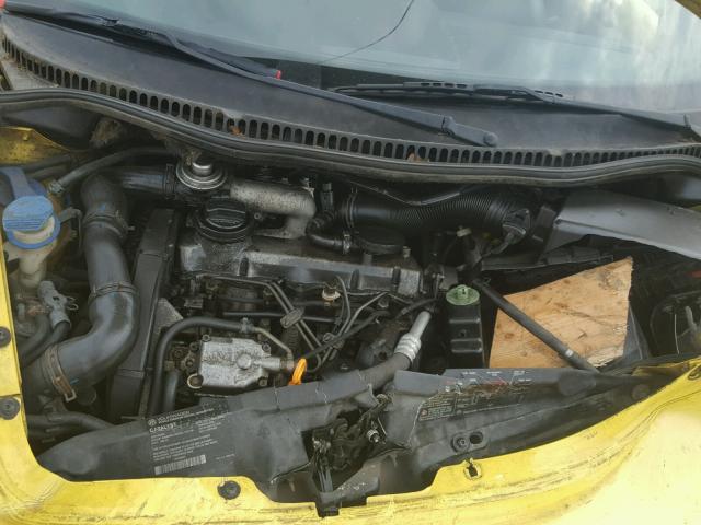 3VWCP21C62M403703 - 2002 VOLKSWAGEN NEW BEETLE 黄色 照片 7