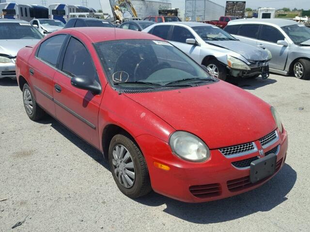 1B3ES26C03D243416 - 2003 DODGE NEON SE RED photo 1