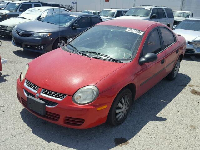 1B3ES26C03D243416 - 2003 DODGE NEON SE RED photo 2