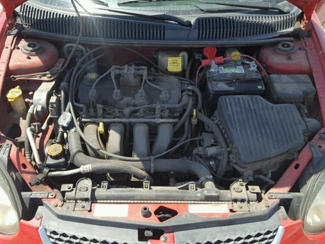 1B3ES26C03D243416 - 2003 DODGE NEON SE RED photo 7