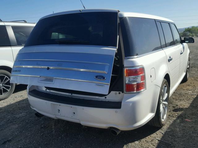 2FMHK6DT7EBD43829 - 2014 FORD FLEX LIMIT WHITE photo 4