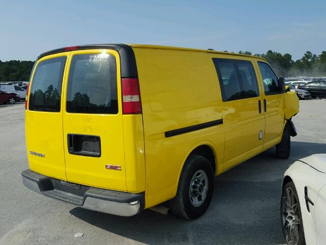 1GTHG35U371214352 - 2007 GMC SAVANA G35 YELLOW photo 4