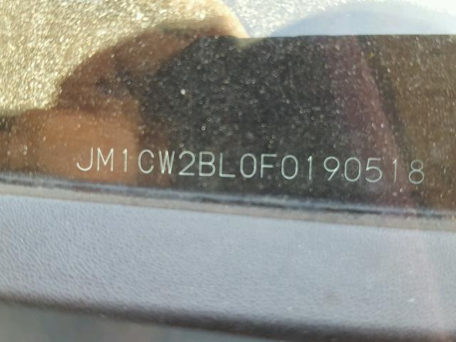 JM1CW2BL0F0190518 - 2015 MAZDA 5 SPORT GRAY photo 10