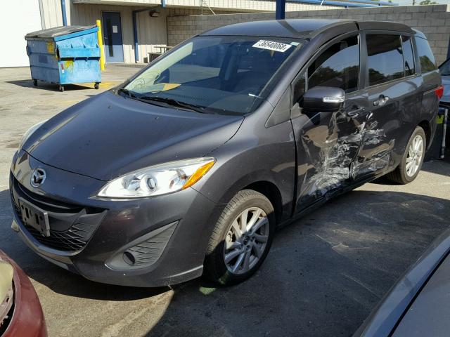 JM1CW2BL0F0190518 - 2015 MAZDA 5 SPORT GRAY photo 2