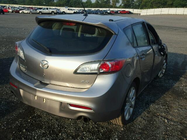 JM1BL1K60B1417736 - 2011 MAZDA 3 S GRAY photo 4