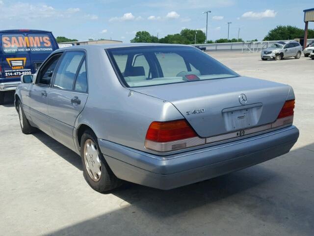 WDBGA43E0SA233088 - 1995 MERCEDES-BENZ S 420 SILVER photo 3