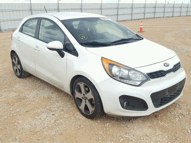 KNADN5A37E6322046 - 2014 KIA RIO EX WHITE photo 1