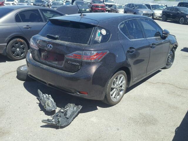 JTHKD5BH6B2027478 - 2011 LEXUS CT 200 BROWN photo 4