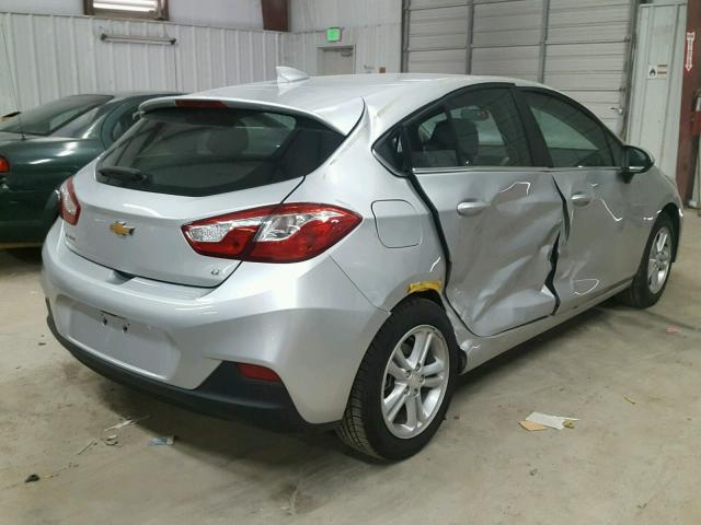 3G1BE6SMXHS562966 - 2017 CHEVROLET CRUZE LT SILVER photo 4