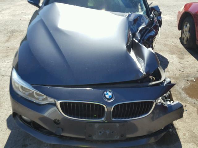 WBA3N9C52EK244865 - 2014 BMW 428 XI GRAY photo 7