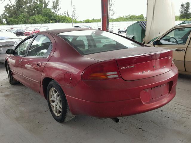 2B3HD46R42H141366 - 2002 DODGE INTREPID S 红色 照片 3