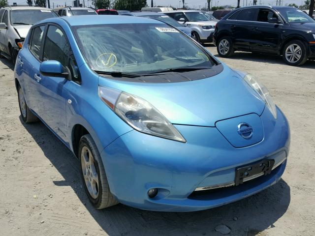 JN1AZ0CP9BT008895 - 2011 NISSAN LEAF SV BLUE photo 1