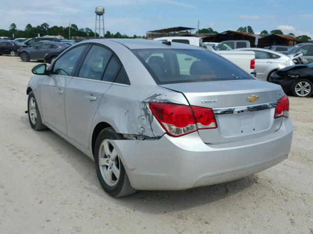 1G1PC5SB6D7202820 - 2013 CHEVROLET CRUZE LT SILVER photo 3