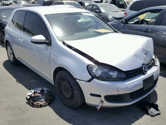 WVWBB7AJ2AW409618 - 2010 VOLKSWAGEN GOLF SILVER photo 1