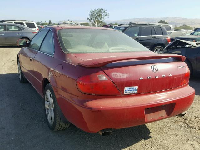 19UYA42651A013834 - 2001 ACURA 3.2CL TYPE RED photo 3