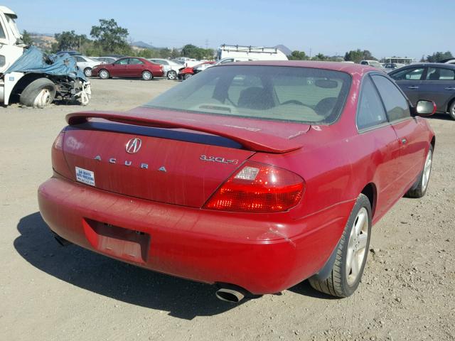 19UYA42651A013834 - 2001 ACURA 3.2CL TYPE RED photo 4