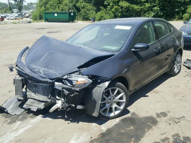 1C3CDFBA2DD345611 - 2013 DODGE DART SXT GRAY photo 2