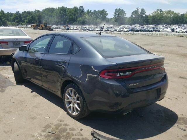 1C3CDFBA2DD345611 - 2013 DODGE DART SXT GRAY photo 3