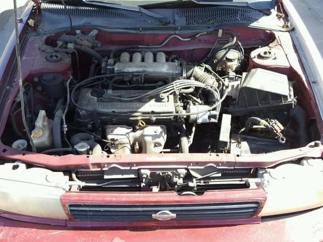 1N4EB32A8PC817710 - 1993 NISSAN SENTRA E BURGUNDY photo 7