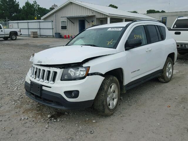 1C4NJCBA6FD249740 - 2015 JEEP COMPASS SP WHITE photo 2