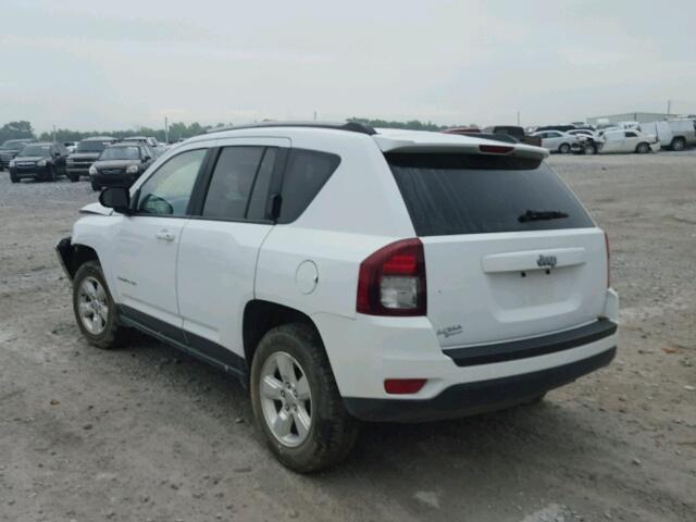 1C4NJCBA6FD249740 - 2015 JEEP COMPASS SP WHITE photo 3