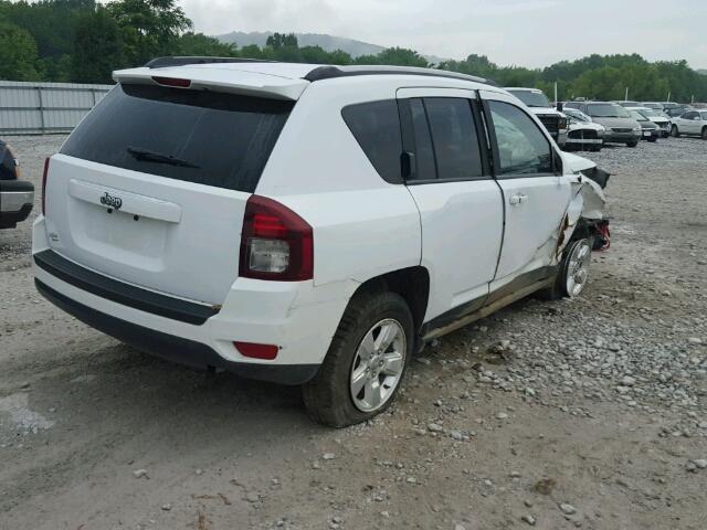 1C4NJCBA6FD249740 - 2015 JEEP COMPASS SP WHITE photo 4