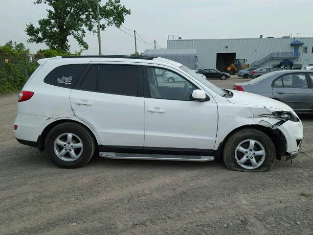 5NMSG4AG1AH370785 - 2010 HYUNDAI SANTA FE G WHITE photo 9