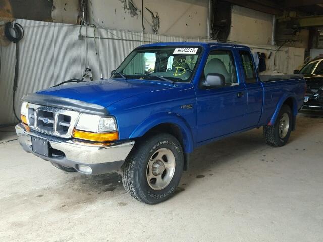 1FTZR15X7YPB02293 - 2000 FORD RANGER SUP BLUE photo 2