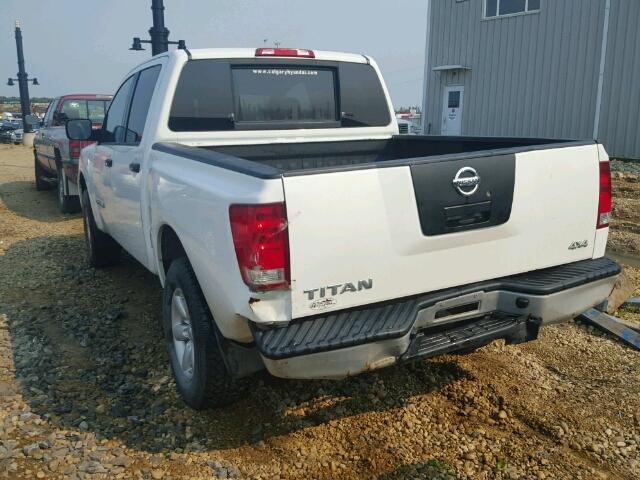 1N6AA0EJ2CN310979 - 2012 NISSAN TITAN S WHITE photo 3