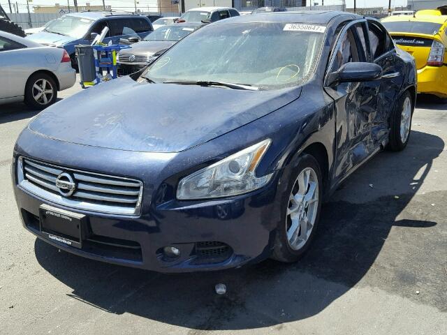 1N4AA5AP5CC852069 - 2012 NISSAN MAXIMA S Bleu photo 2