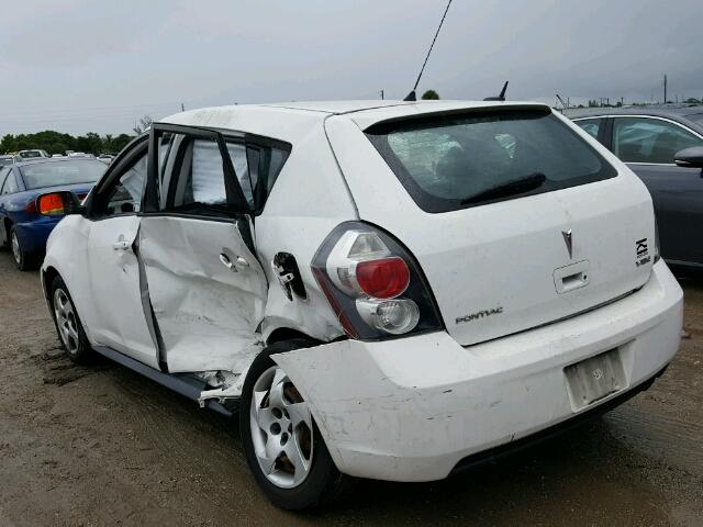 5Y2SP6E89AZ403199 - 2010 PONTIAC VIBE WHITE photo 3