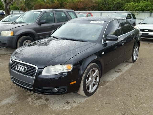 WAUAF78E67A224435 - 2007 AUDI A4 2 BLACK photo 2