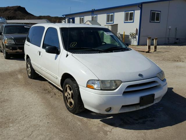 4N2ZN16T71D804710 - 2001 NISSAN QUEST SE WHITE photo 1