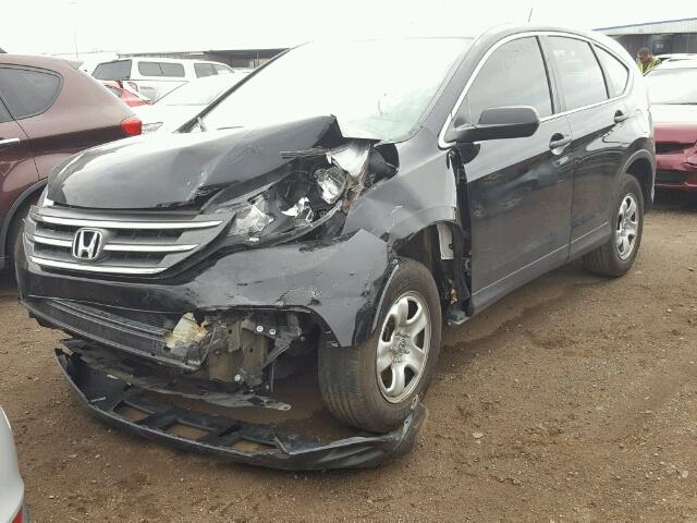 2HKRM4H35CH611151 - 2012 HONDA CR-V LX BLACK photo 2